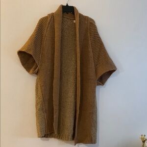 Elan Brown Open-Front Sweater - Preloved